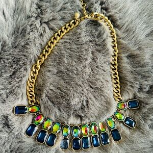 J.Crew Watermelon Brûlée statement necklace